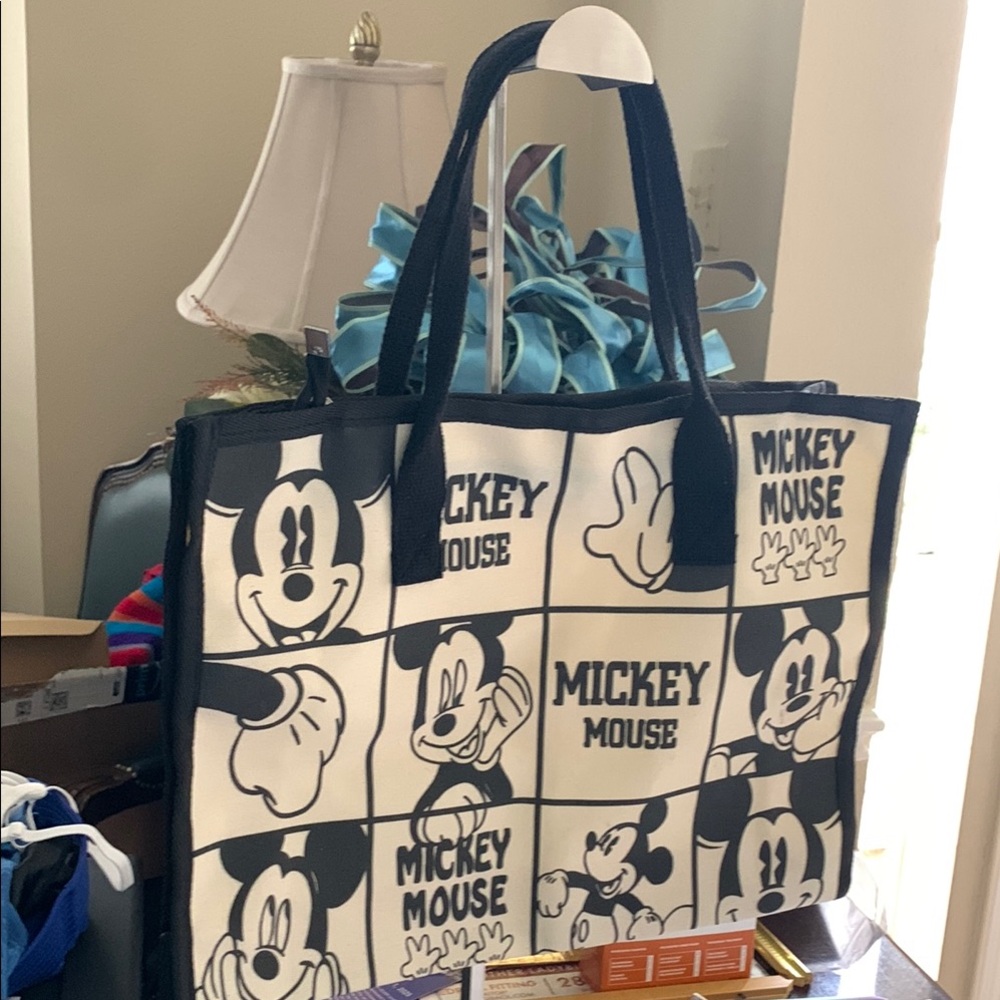 Mickey Mouse Tote Bag in Black and White